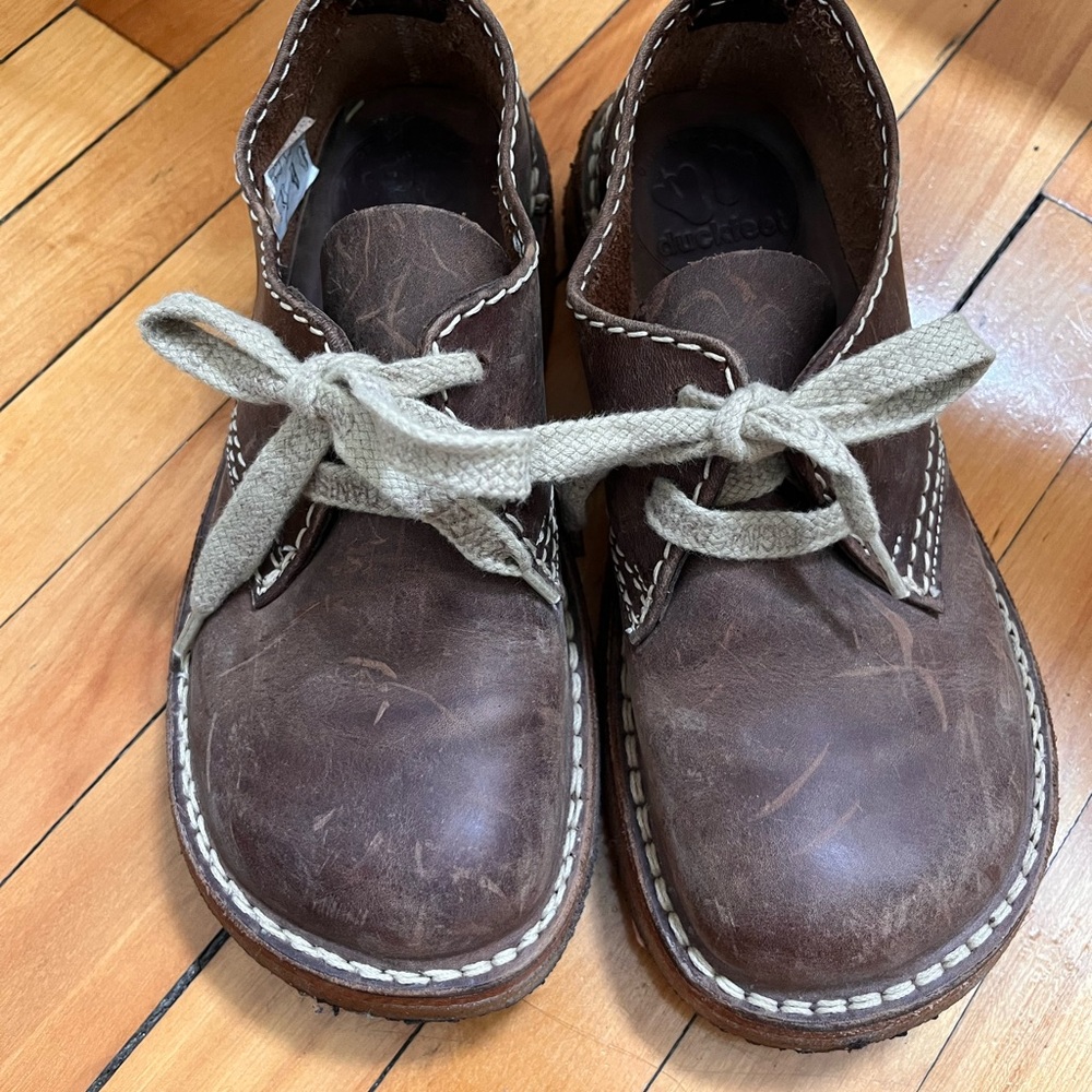 Women's Brown Leather Chukka Boots